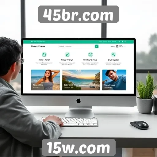 Interface do usuário no 45br.com é intuitiva e acessível